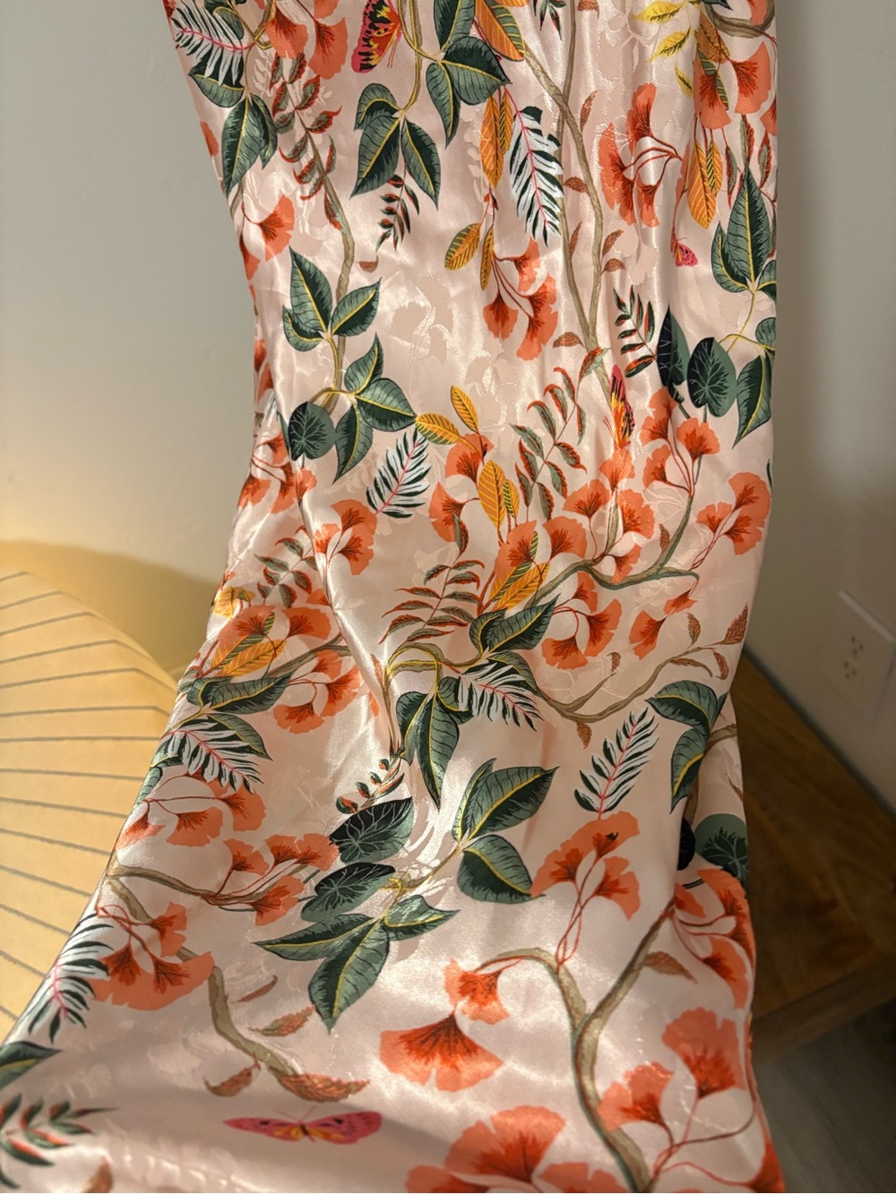LOFT Maxi Skirt in Peach Floral - Picture 3 of 6